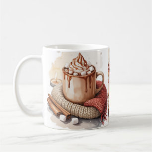 Bleib Kuschelig - Wasserfarben Winter Tasse
