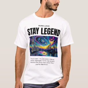 BLEIB LEGENDE – Burn Loud Phoenix Art Tee T-Shirt