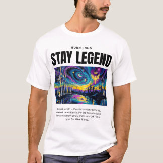 BLEIB LEGENDE – Burn Loud Phoenix Art Tee T-Shirt