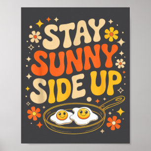 Bleib lustige Eier-Frühstücksstimmung auf der Sonn Poster