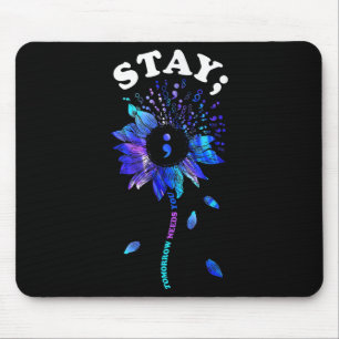 Bleib Morgen Braucht Dich Sonnenblume Suizidpräven Mousepad