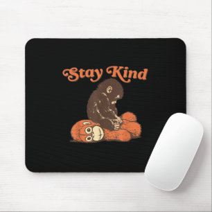 Bleib nett Baby-Affe Punch-Plüsch SüßLustiges Tier Mousepad