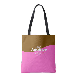 Bleib noch einen Tag Leinwand-Tasche - Psychische Tasche