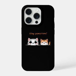 Bleib paw-sitiv iPhone 15 pro hülle