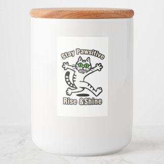 Bleib Pawsitiv Katze Lebensmitteletikett