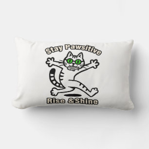 Bleib Pawsitiv Katze Lendenkissen