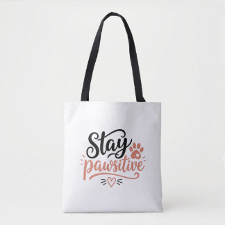 Bleib Pawsitiv Tasche