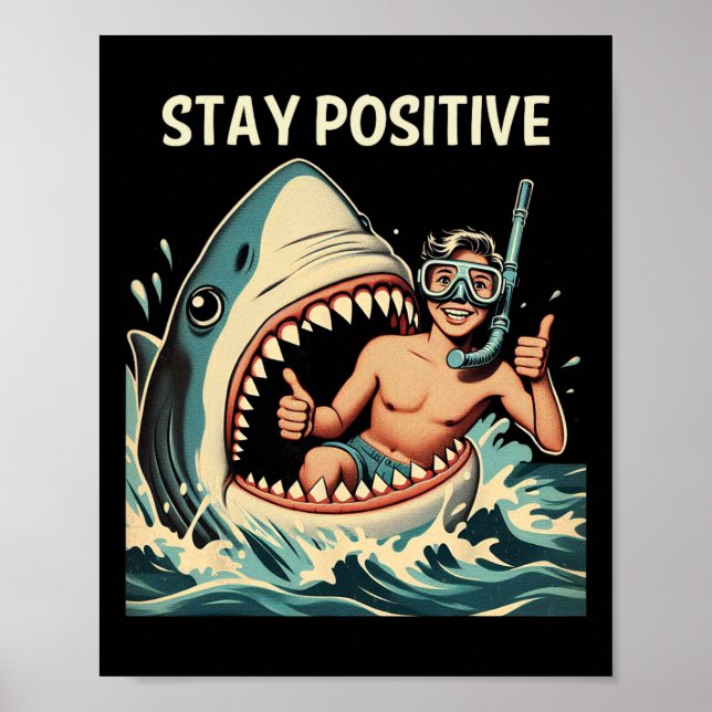 Bleib Positiv Hai Lustig  Poster (Vorne)
