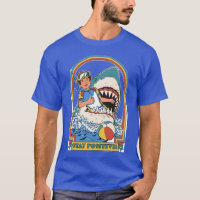 Bleib positiv – Lustiger Retro-Taucher im Haifisch