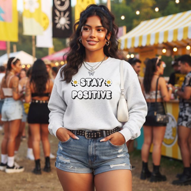 Bleib positiv sweatshirt (Von Creator hochgeladen)