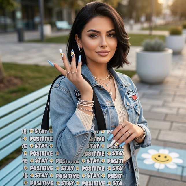 Bleib positiv tasche (Von Creator hochgeladen)