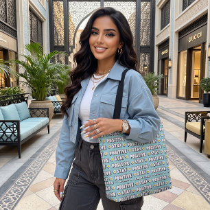 Bleib positiv tasche