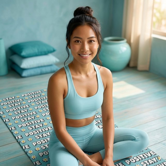 Bleib positiv yogamatte (Von Creator hochgeladen)