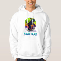 Bleib Rad Retro Skate Hund Design