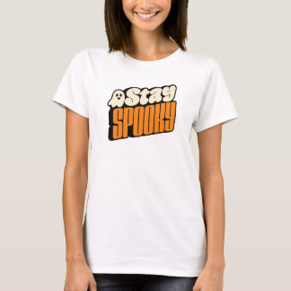 Bleib Retro Halloween Geist spooky T-Shirt