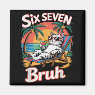 Bleib ruhig 67 Bruh Katze Urlaub Kreuzfahrt Reise Magnet