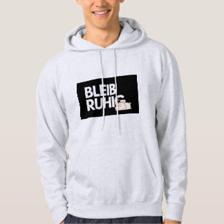 Bleib Ruhig Cute Sleeping Cat german Quote Hoodie