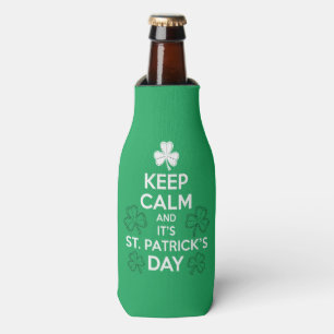 Bleib ruhig, es ist St. Patricks Day Irisch Flaschenkühler