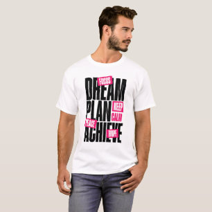 Bleib ruhig Fokus Hoffnung Frieden Motivierend T-Shirt