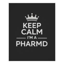 Bleib ruhig, ich bin PharmD Lustige Apotheke Poster