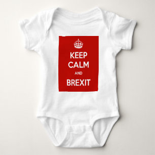 Bleib ruhig und Brexit Baby Strampler