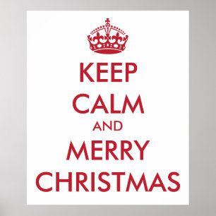 BLEIB RUHIG und FROHE WEIHNACHTEN - Hintergrund än Poster