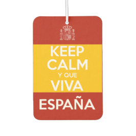 Bleib ruhig und lang lebe Spanien Autolufterfrischer