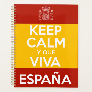 Bleib ruhig und lang lebe Spanien Planer