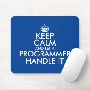 Bleib ruhig und lass einen Programmierer das mit d Mousepad