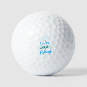 Bleib ruhig und lass uns angeln Design, Angeln Golfball