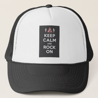 Bleib ruhig und rock weiter truckerkappe