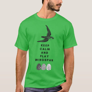 Bleib ruhig und spiel Wingspan T-Shirt