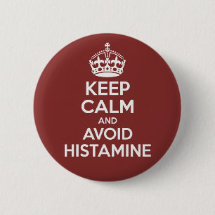 Bleib ruhig und vermeide Histamin-Bewusstsein Button