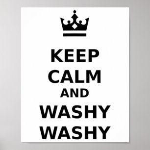 Bleib ruhig und wasche wasche Kreuzfahrt Spaß Poster