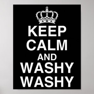 Bleib ruhig und wasche wasche lustiges Kreuzfahrts Poster