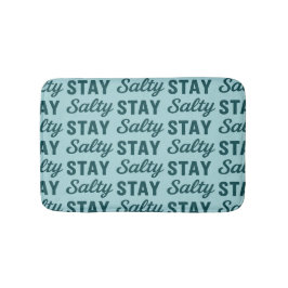Bleib salzig - Coastal Teal Meerwasserglas Blau Gr Badematte