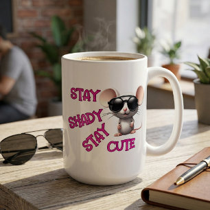 Bleib schattig, bleib süß Sonnenbrille Maus Kaffeetasse