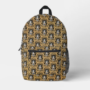 Bleib seltsam bedruckter rucksack
