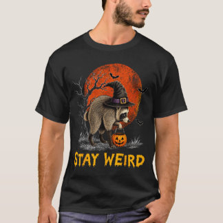 Bleib seltsam Jimothy Seattle Waschbär Halloween V T-Shirt