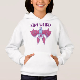 Bleib seltsam skurriler Albino-Vampir-Fledermaus-C Hoodie