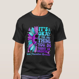 Bleib Sonnentau Selbstmordpräventions-Wochenbewuss T-Shirt