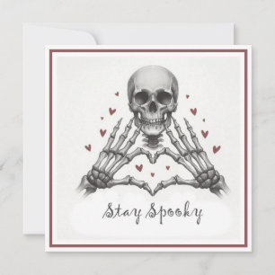 Bleib Spooky Valentinstag Feiertagskarte
