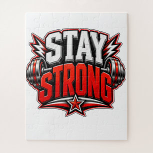 Bleib Stark Fitness Motivation Gym Workout Design