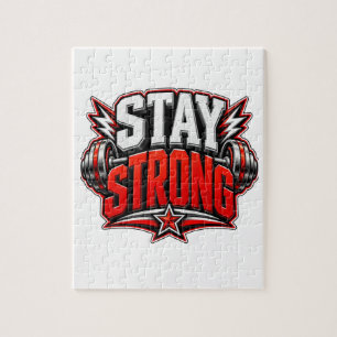 Bleib Stark Fitness Motivation Gym Workout Design
