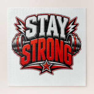 Bleib Stark Fitness Motivation Gym Workout Design
