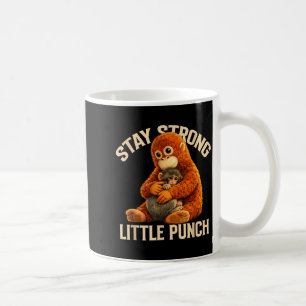 Bleib stark kleines Punch süßes Affen-Design Kaffeetasse