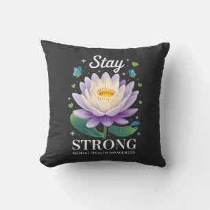 Bleib Stark – Mental Health Awareness Wellness Sup Kissen