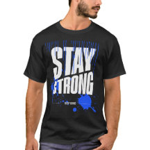 Bleib Stark Motivations-T-Shirt | Inspirierend