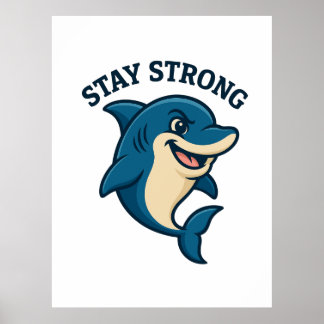 Bleib Stark Splash T-Shirt Poster