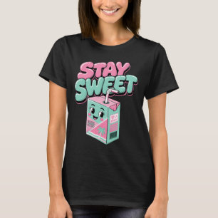 Bleib süße Kawaii Saftbox Y2K Ästhetik T-Shirt
